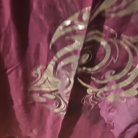 Sugar Tart Women's Purple Graphic Casual Dress With Silver Detail Size Large - Picture 4 of 7